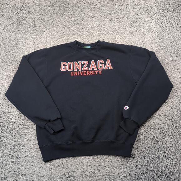 Gonzaga University Sweatshirt Men Small Blue Fleece Pullover Sweater Champion - Picture 1 of 6